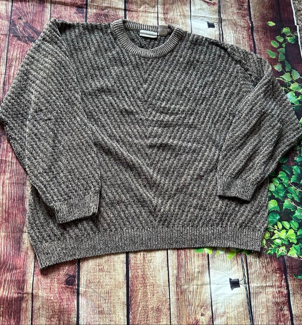 Men’s Coldwater Creek Brown Sweater Size XL